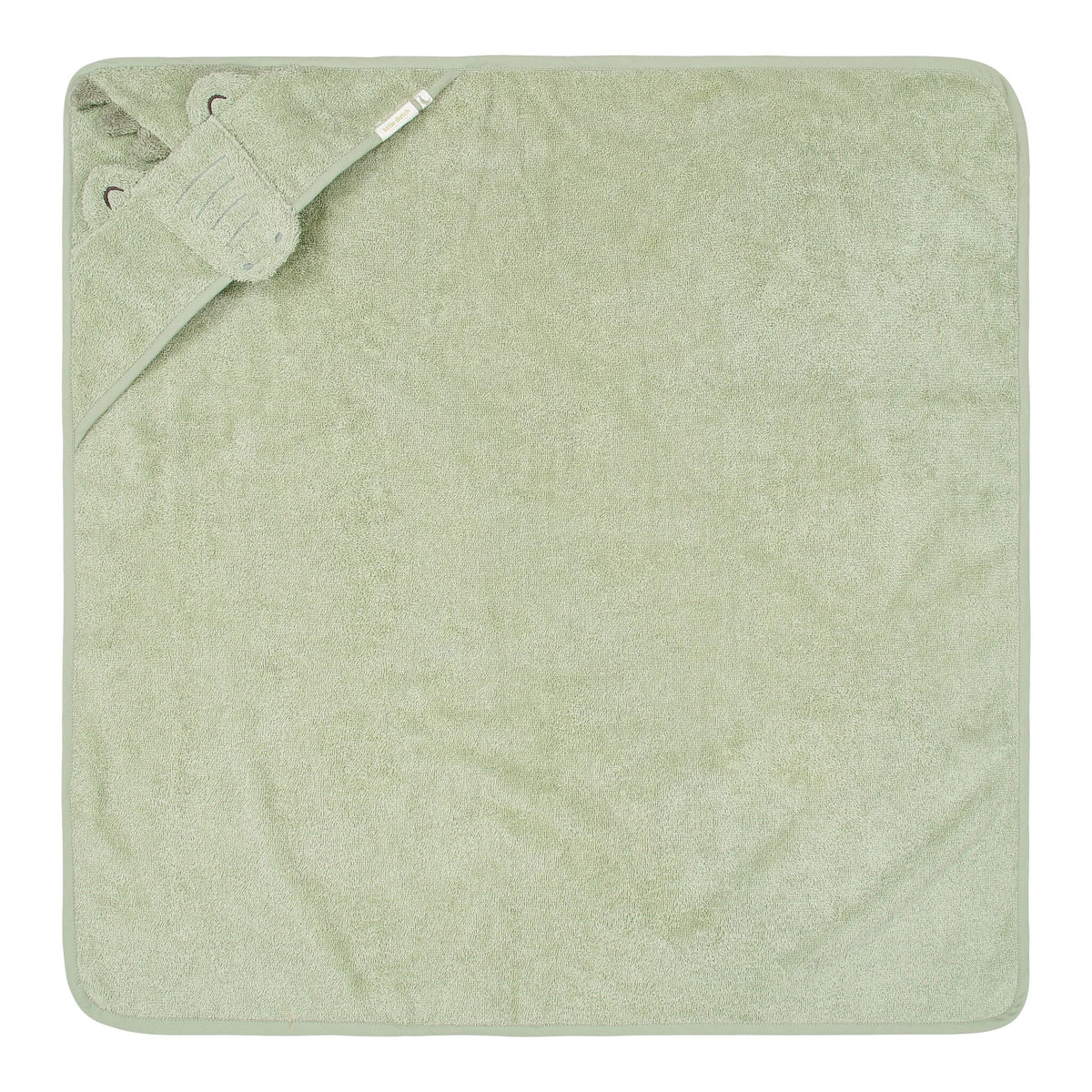 Badcape Krokodil groen 75 x 75 cm van Little Dutch