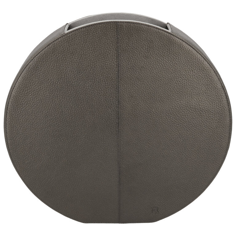 Chamada Platte vaas Eva gunmetal maat L