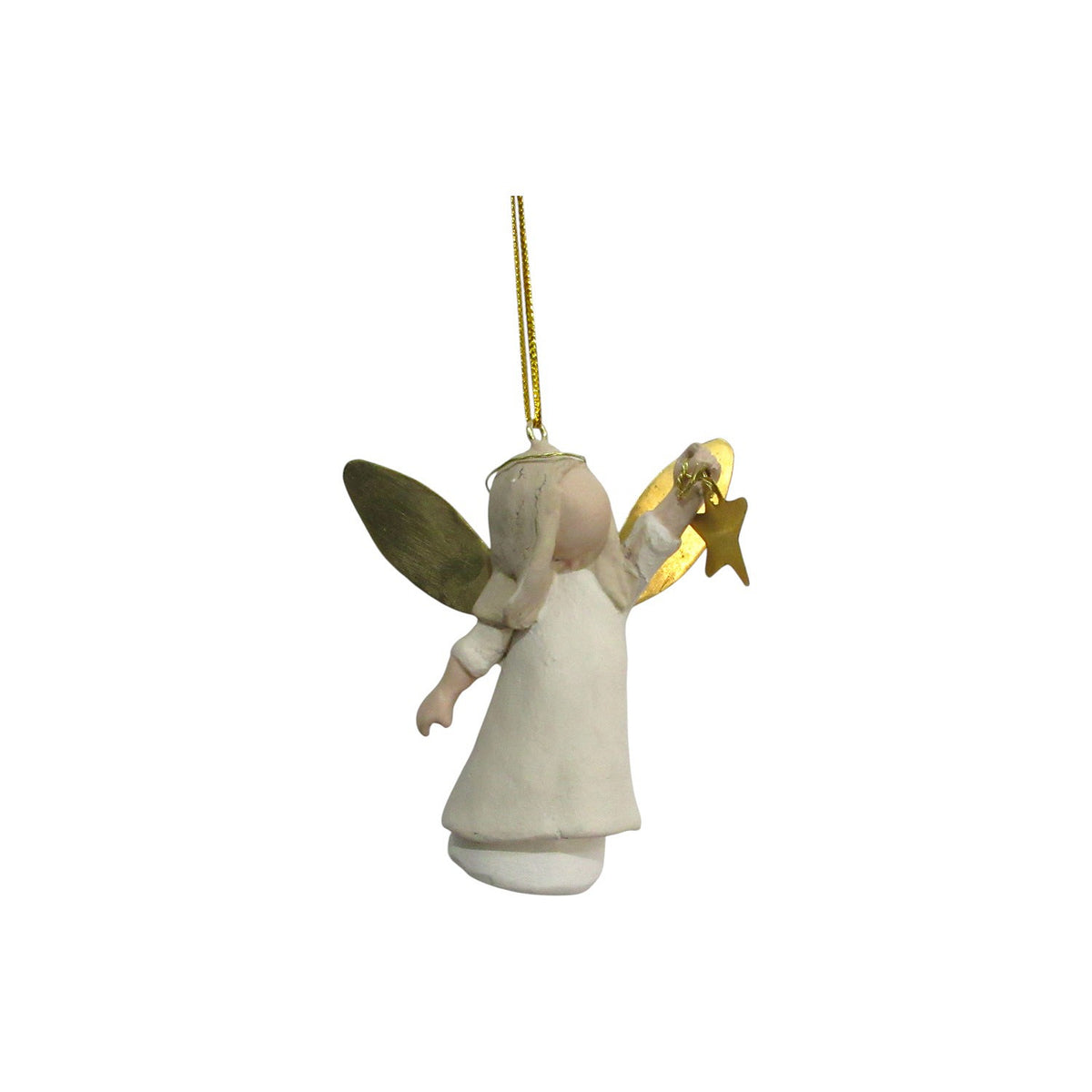 Ornament Angel Yael - Wit/goud