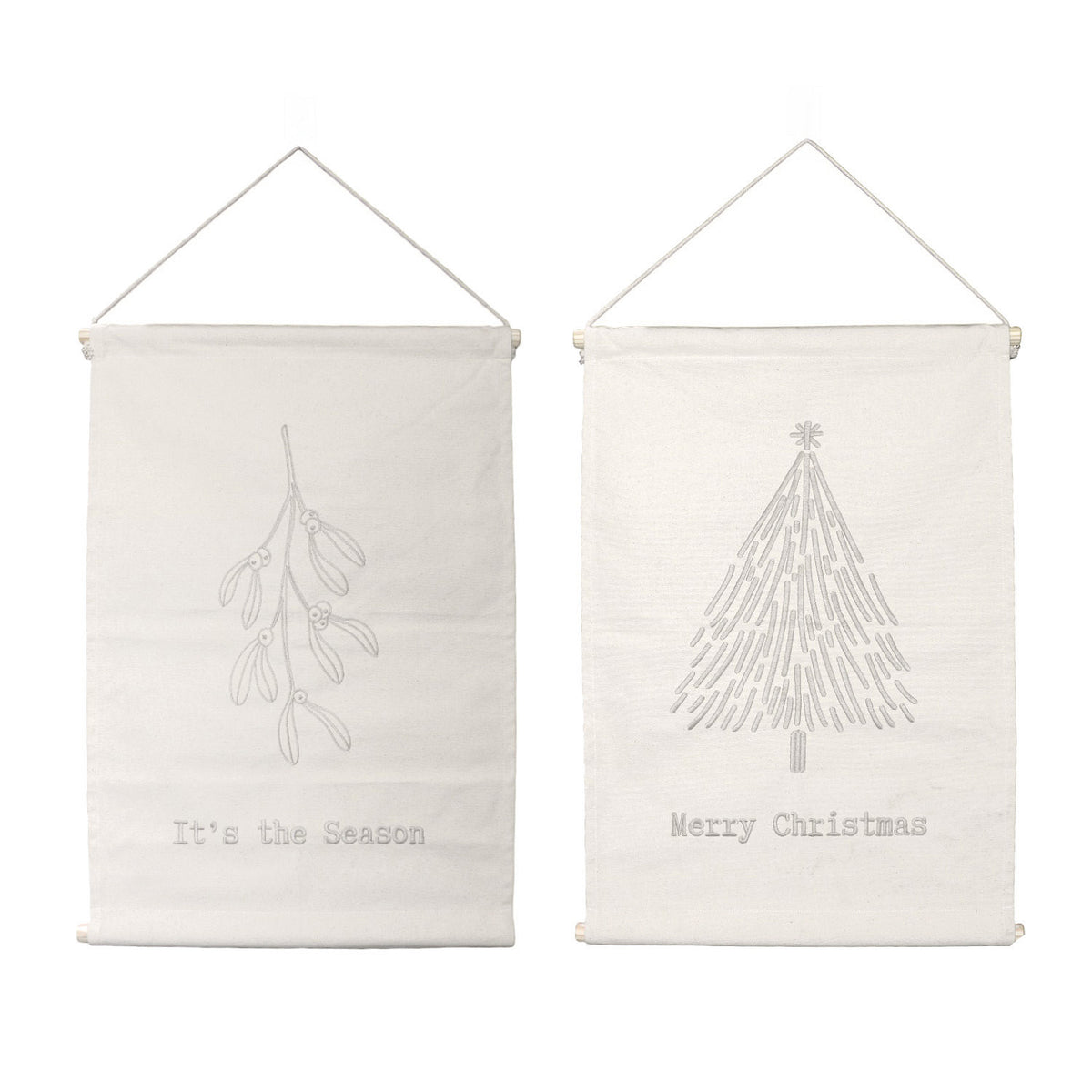 Wanddecoratie Winter Wonders assorti 2 - Beige