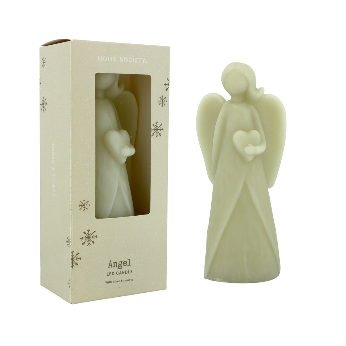 LED Kaars Angel LED - Greige