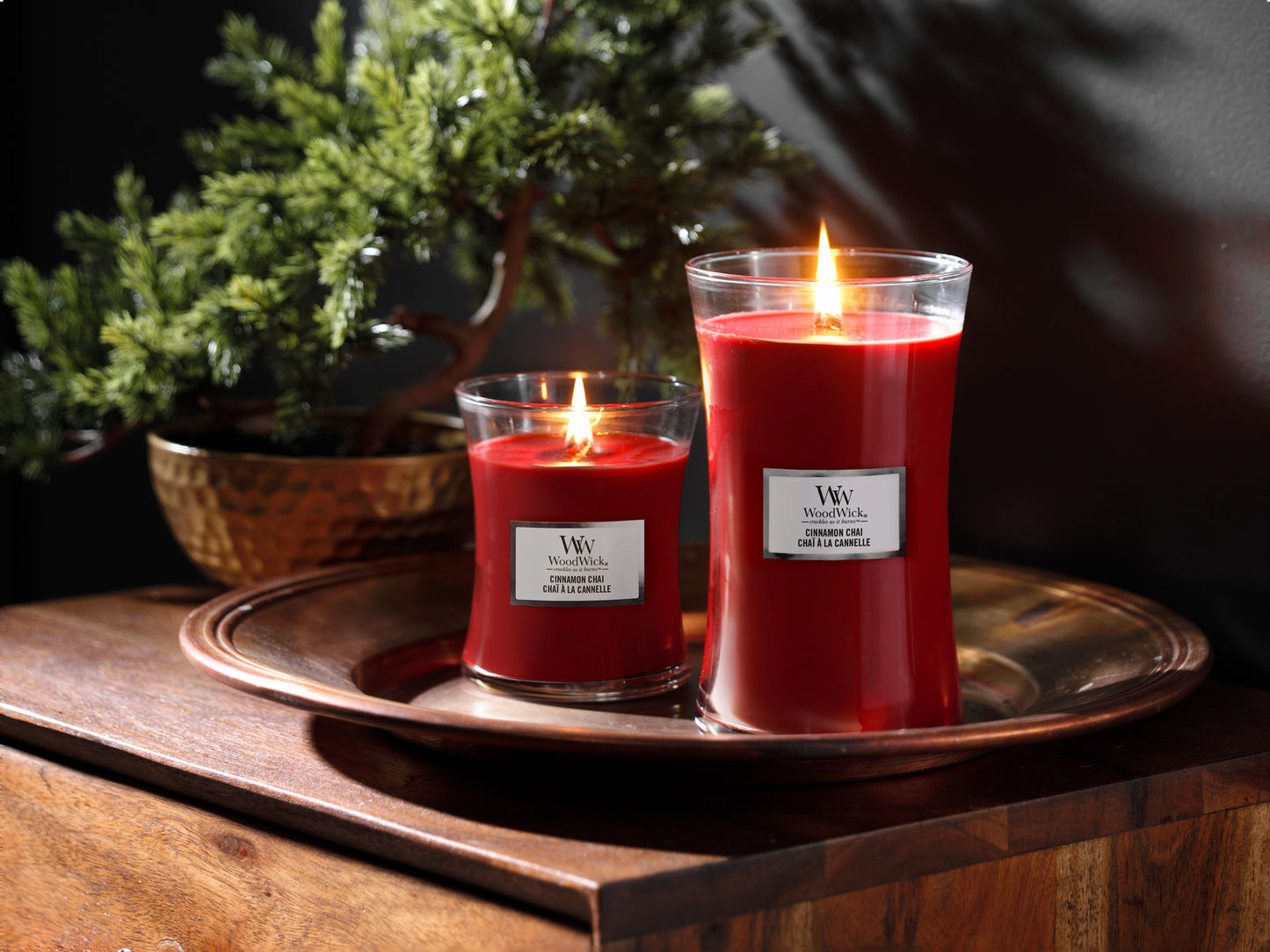 WoodWick Cinnamon Chai Candle | MINI