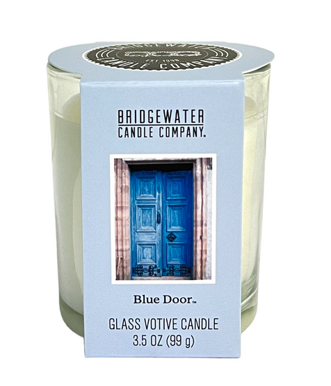 BRIDGEWATER | Glas Votief Kaars Blue Door