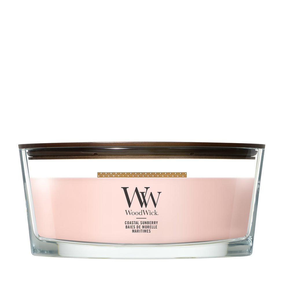 WoodWick Coastal Sunberry geurkaars Ellipse