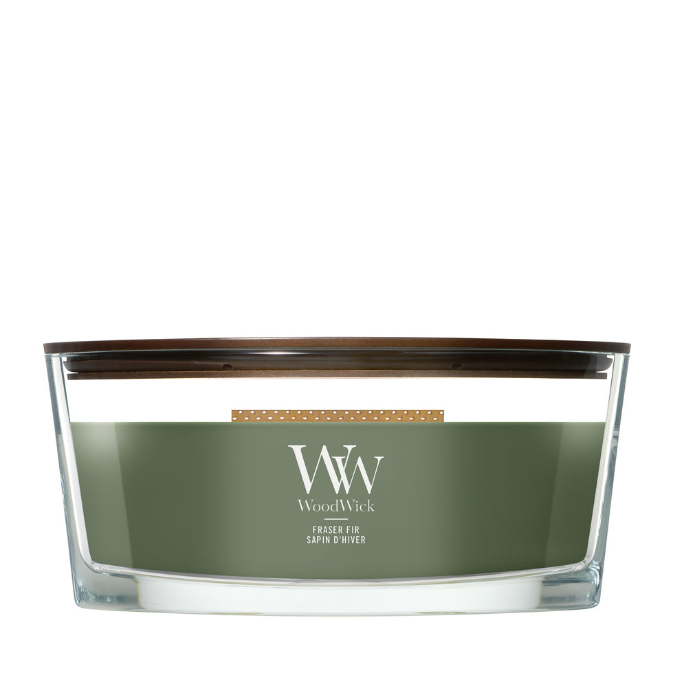WoodWick Fraser Fir geurkaars Ellipse