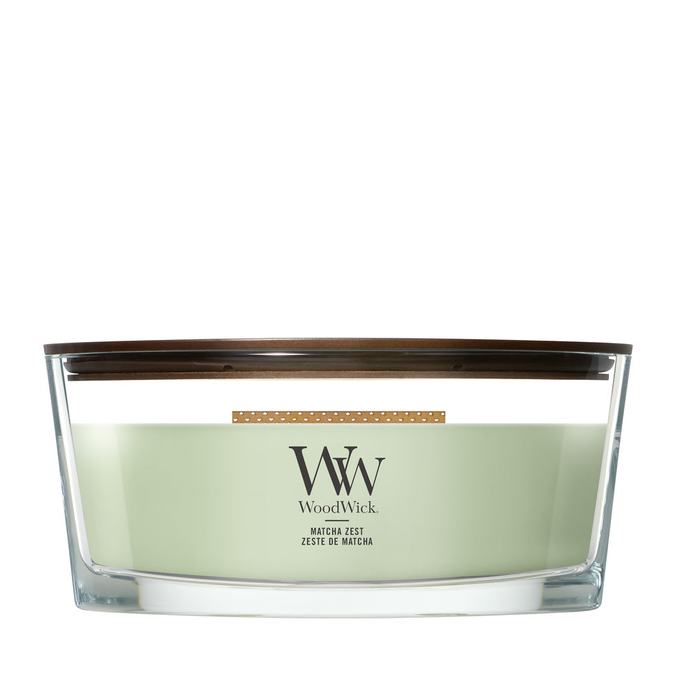 WoodWick Matcha Zest geurkaars Ellipse