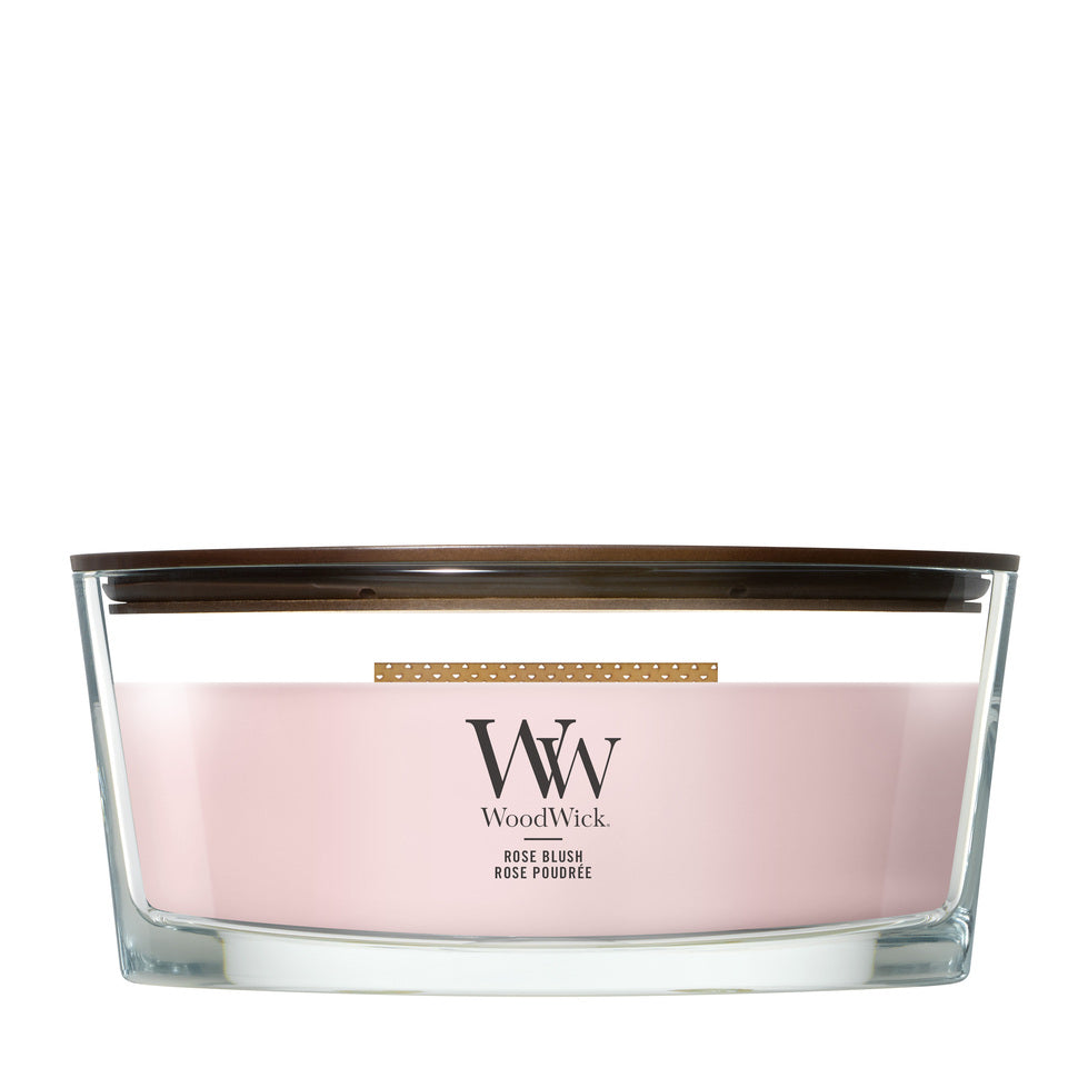 WoodWick Rose Blush geurkaars Ellipse