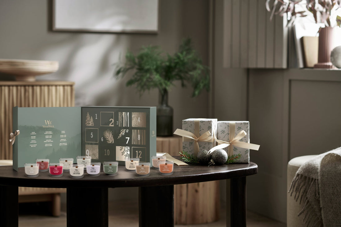 WoodWick adventskalender cadeauset met geurkaarsen, een kerstcadeau van Huisje 44