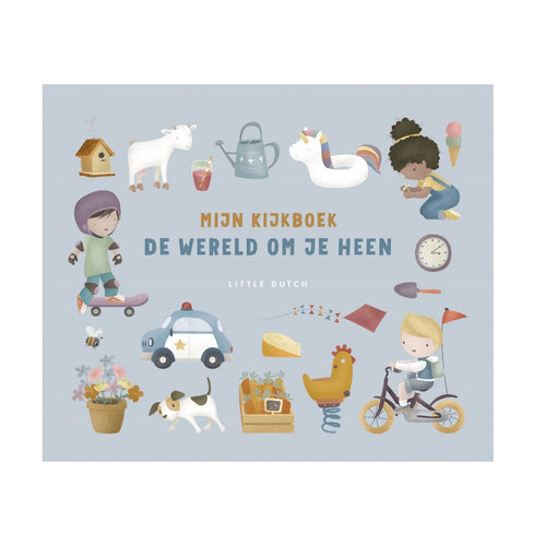 Kinderboek Mijn kijkboek, de wereld om je heen (NL) van Little Dutch