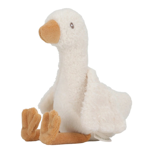 Knuffel Gans 17 cm Little Goose wit van Little Dutch