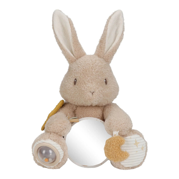 Little Dutch Baby Bunny activity plush toy in sand