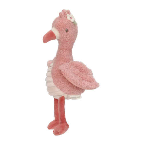 Knuffel Flamingo roze 17 cm van Little Dutch