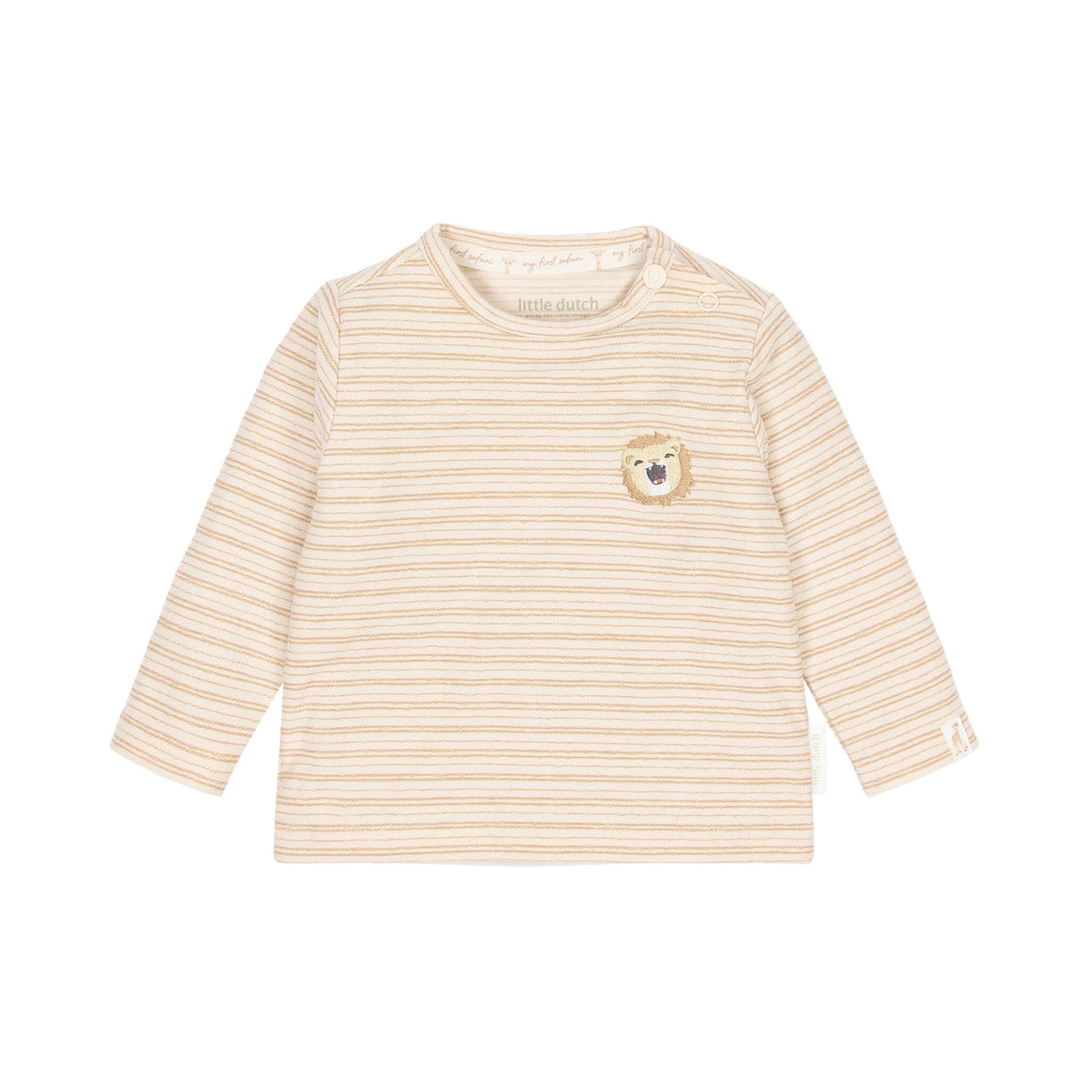 T-shirt lange mouw Little Safari Stripe Newborn Safari Friends van Little Dutch