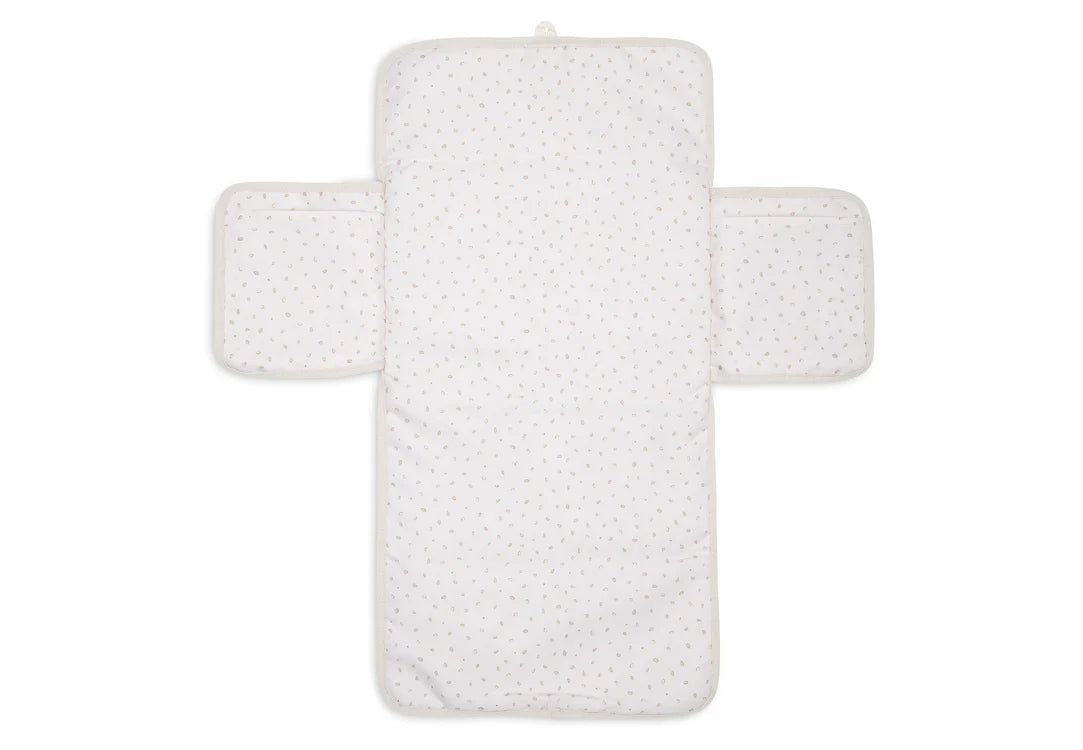 Jollein Verschoningsmat met Opbergvakken Cloudy Rib - Oatmeal