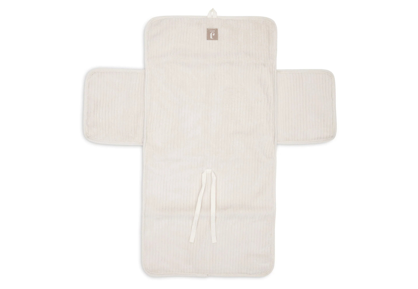 Jollein Verschoningsmat met Opbergvakken Cloudy Rib - Oatmeal