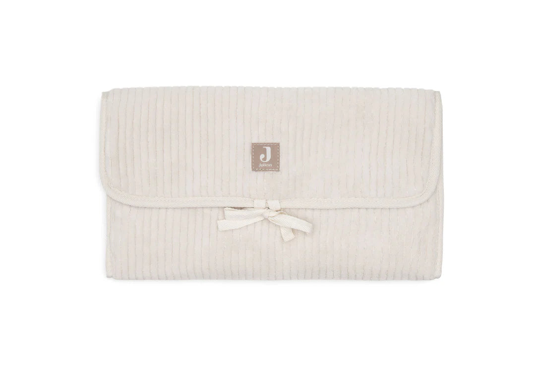 Jollein Verschoningsmat met Opbergvakken Cloudy Rib - Oatmeal