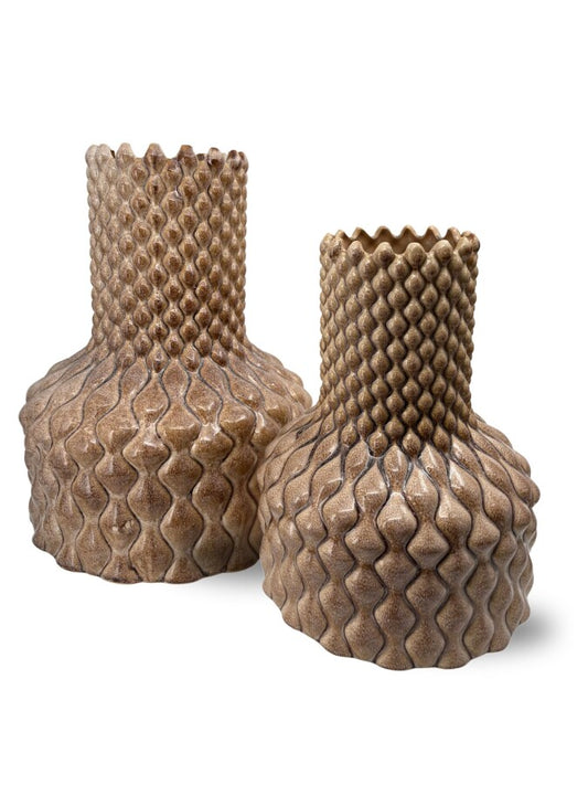 Living Diamond Beige vaas M van Peri Living