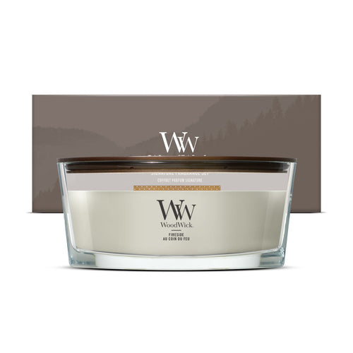Cadeauset Ellipse geurkaars Fireside van WoodWick