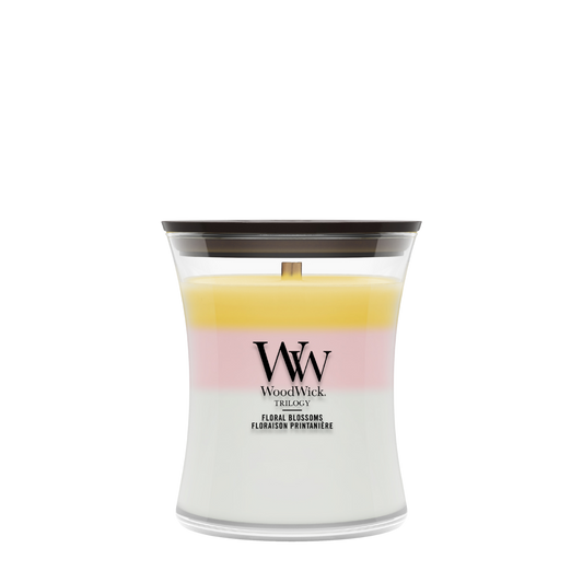 WoodWick Trilogy Floral Blossoms geurkaars