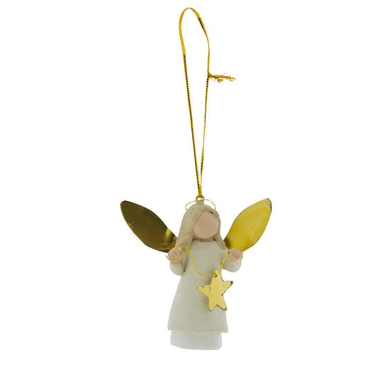 Ornament Angel Gabriel - Wit/goud