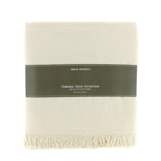 Tafelkleed Fringe - Beige
