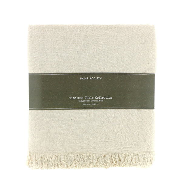 Tafelkleed Fringe - Beige