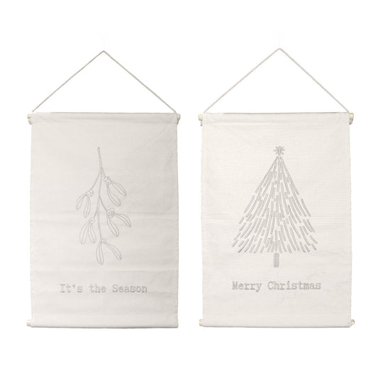 Wanddecoratie Winter Wonders assorti 2 - Beige