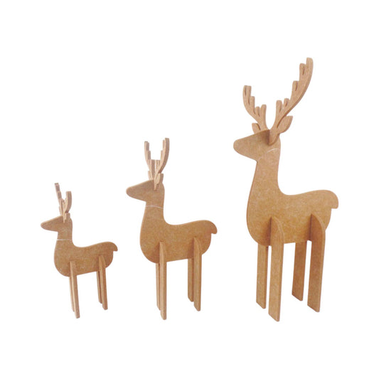 Decohert van vilt Otti set van 3 - Beige