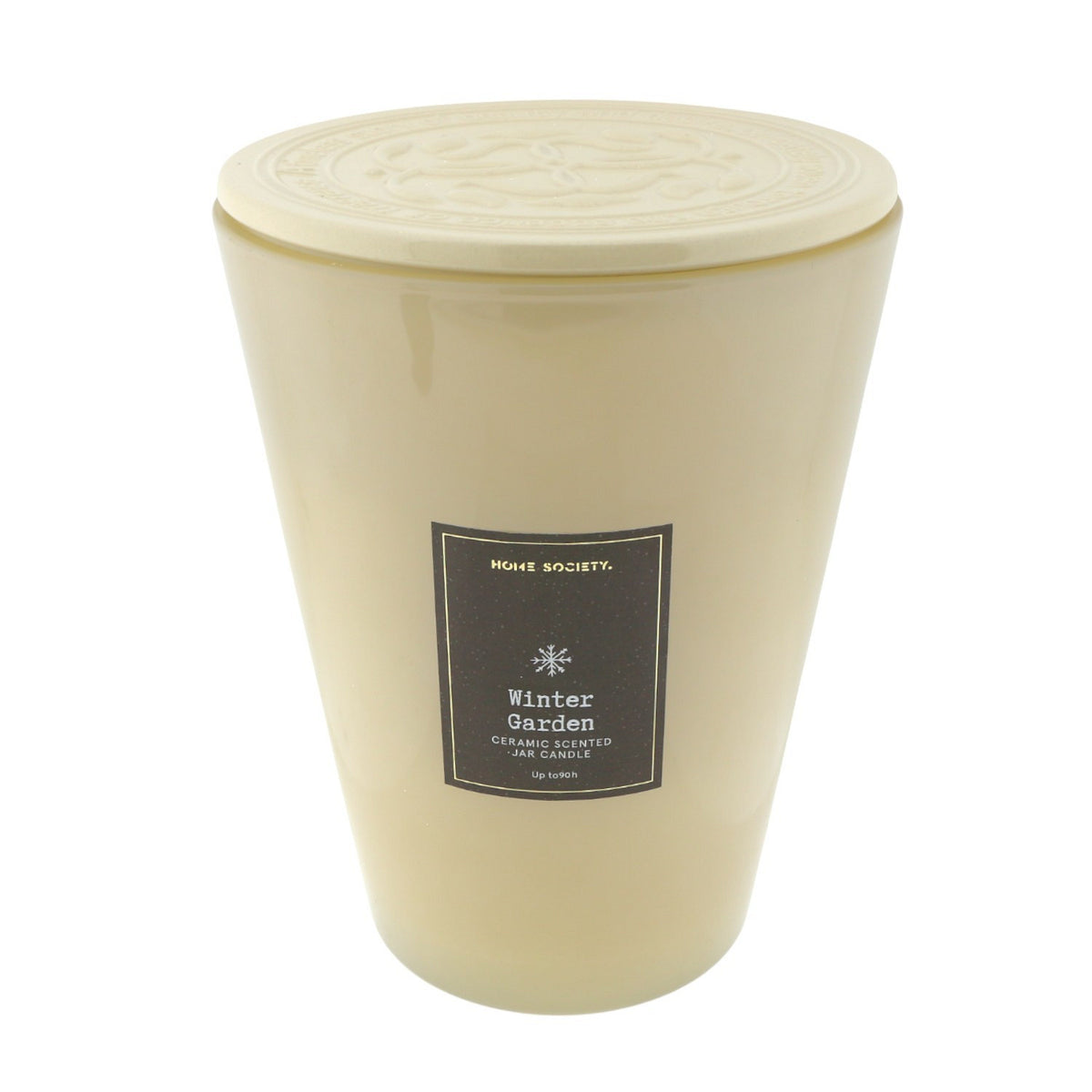 Geurkaars in pot Winter Garden - Beige
