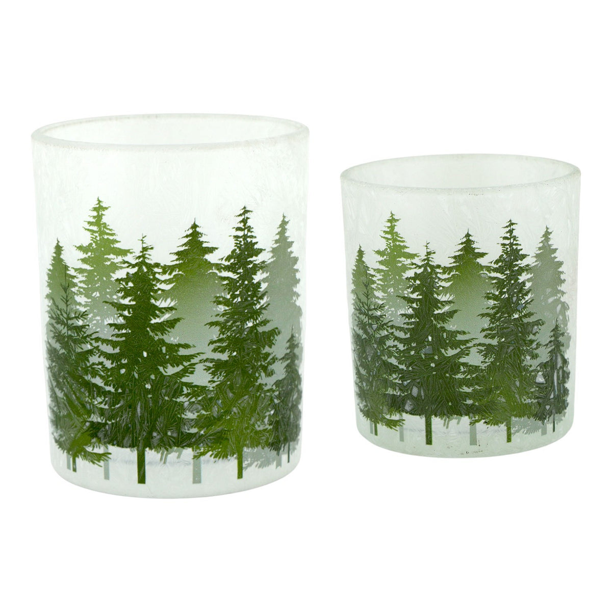 Kandelaar Winter set 2 - Groen