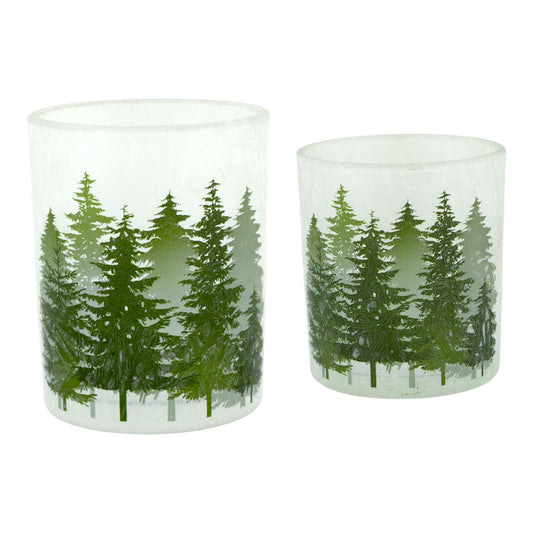 Kandelaar Winter set 2 - Groen