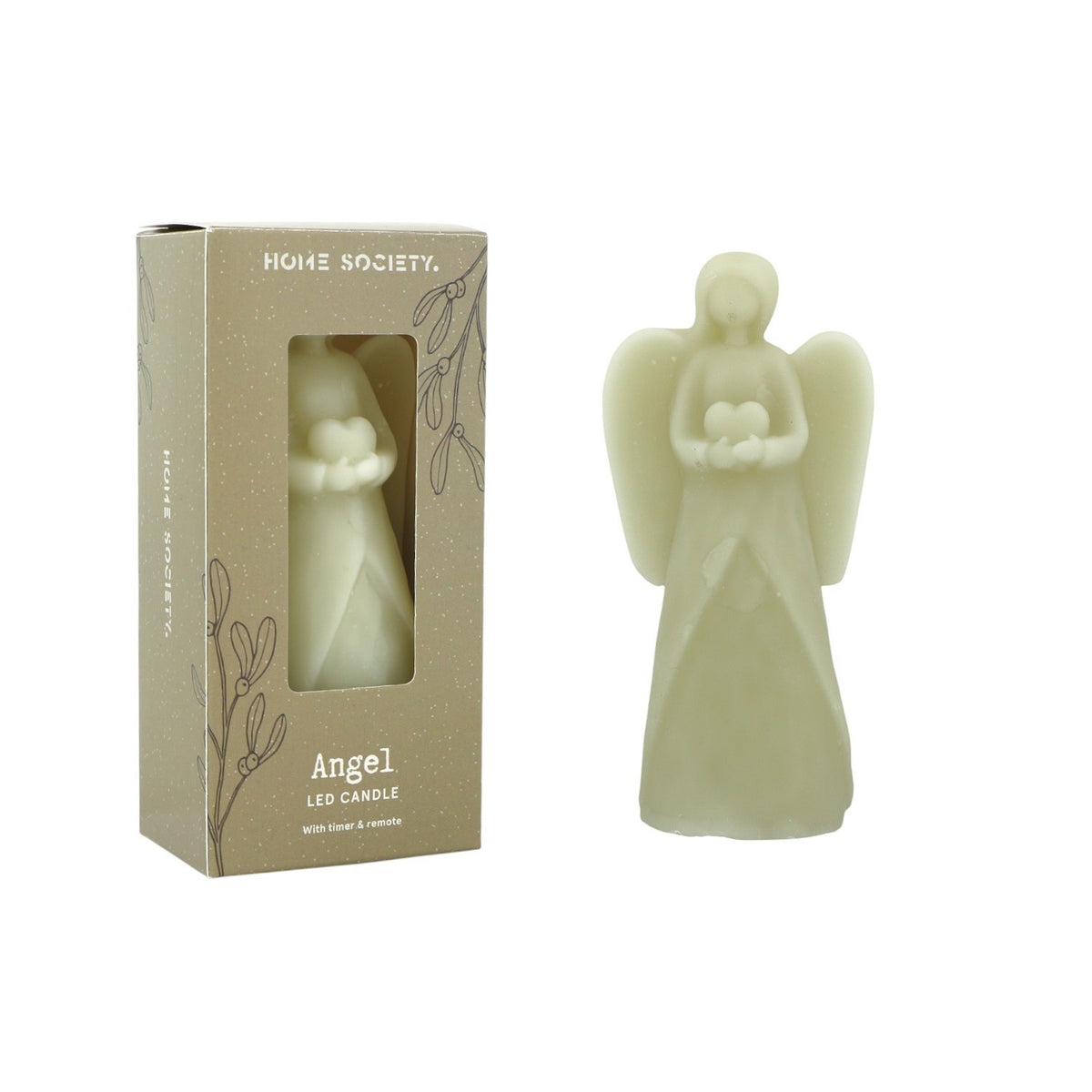 LED Kaars Angel LED - Greige