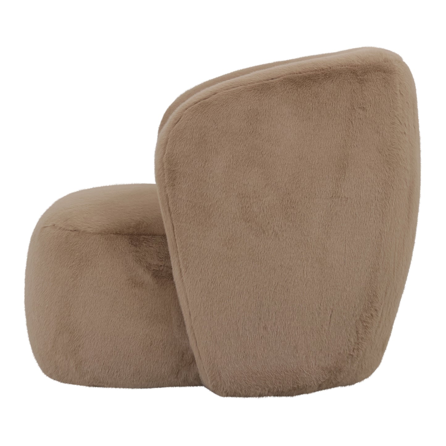 PTMD Aphrodite Mocca fauteuil fur
