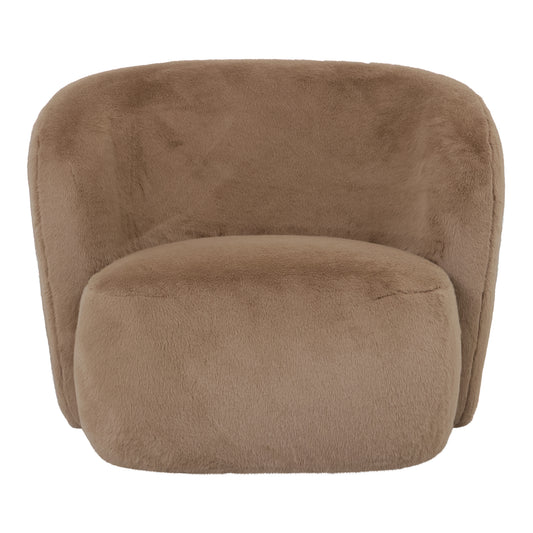 PTMD Aphrodite Mocca fauteuil fur