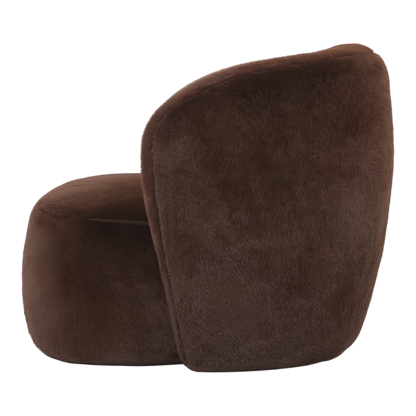 Aphrodite Dark Brown fauteuil fur