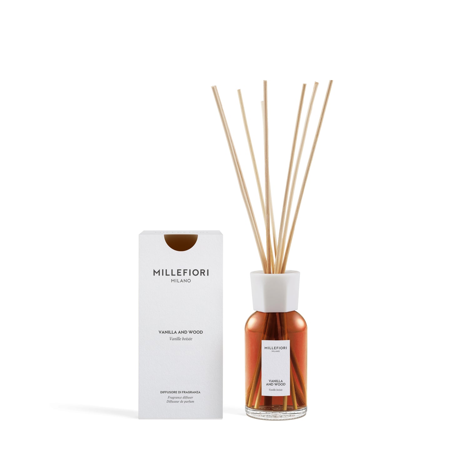 Millefiori Milano Vanilla & Wood Fragrance Diffuser | Kopen bij Huisje 44 Gouda