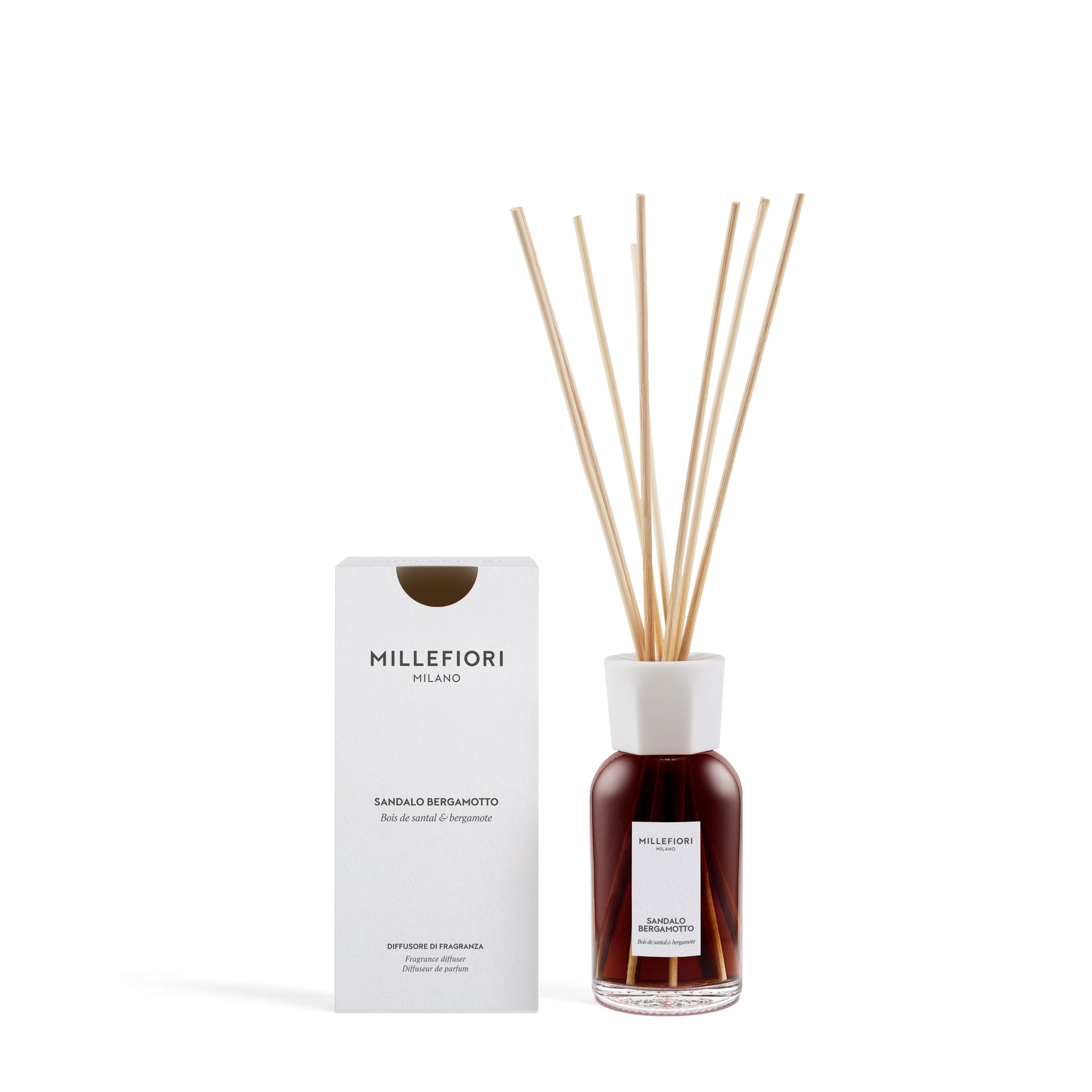 Millefiori Milano Sandalo Bergamotto Fragrance Diffuser | Kopen bij Huisje 44 Gouda