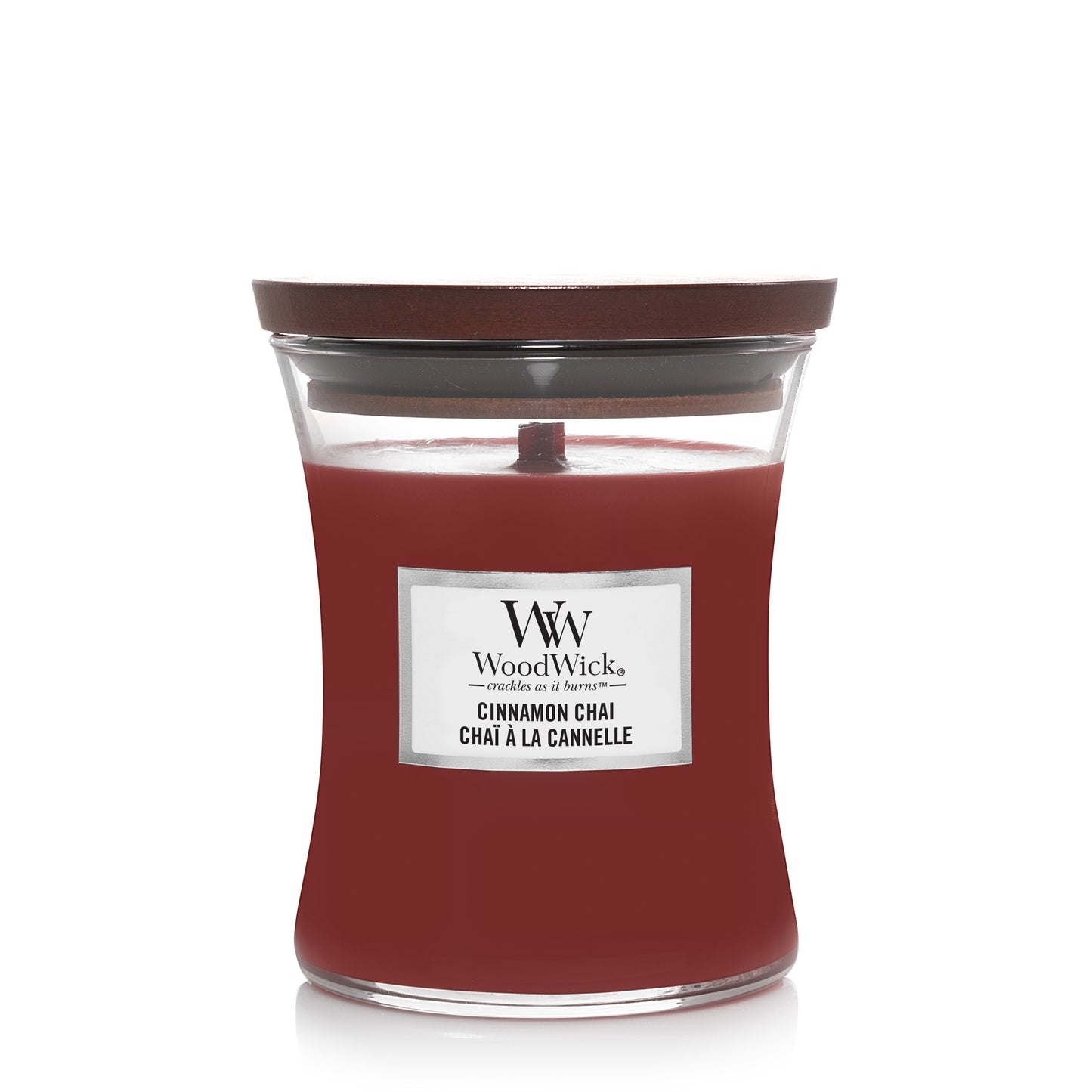 Cinnamon Chai Medium WoodWick 275g 60 uur kaneel vanille karamel