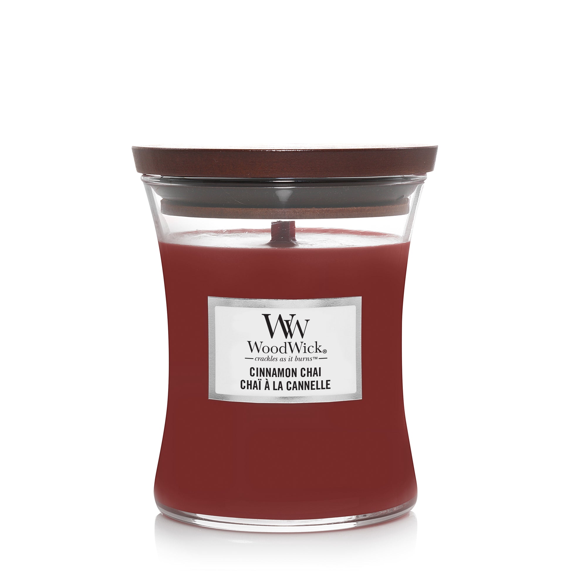 Cinnamon Chai Medium WoodWick 275g 60 uur kaneel vanille karamel