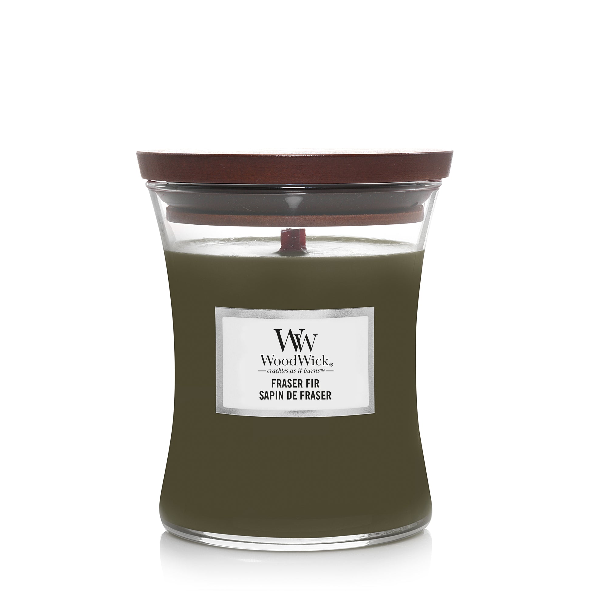 Frasier Fir Medium WoodWick 275g 60 uur sparrengeur kerstsfeer