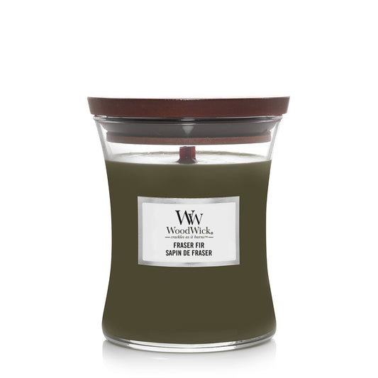 Frasier Fir Medium WoodWick 275g 60 uur sparrengeur kerstsfeer