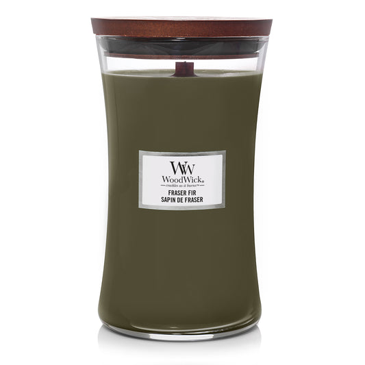 Frasier Fir Large WoodWick 610g 130 uur grote winterkaars dennenbalsem