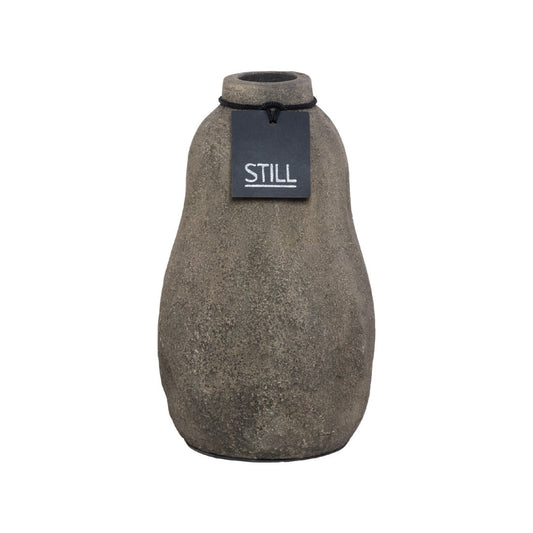 STILL | Organic Vase L Dark Brown