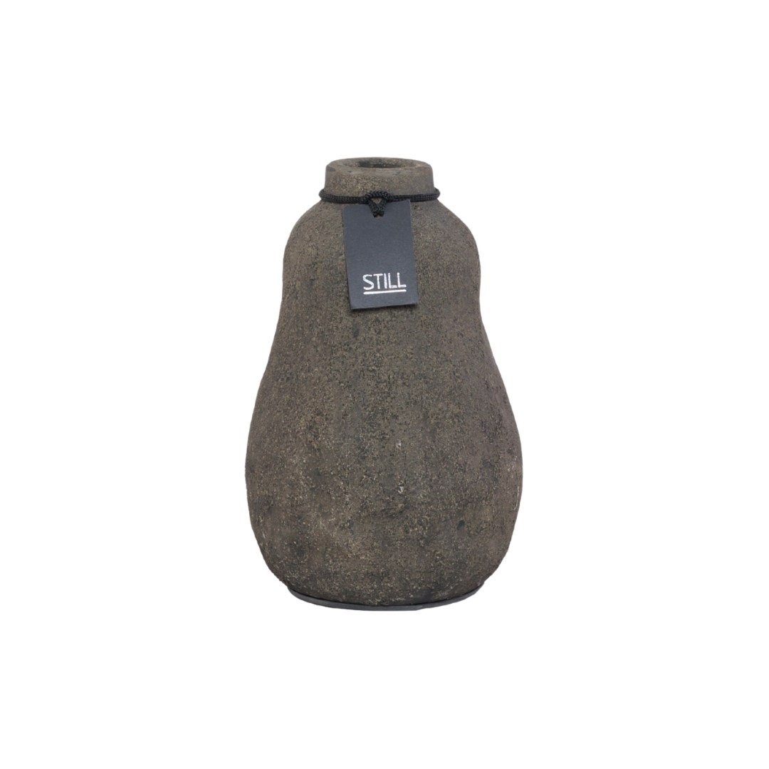 STILL | Organic Vase M Dark Brown