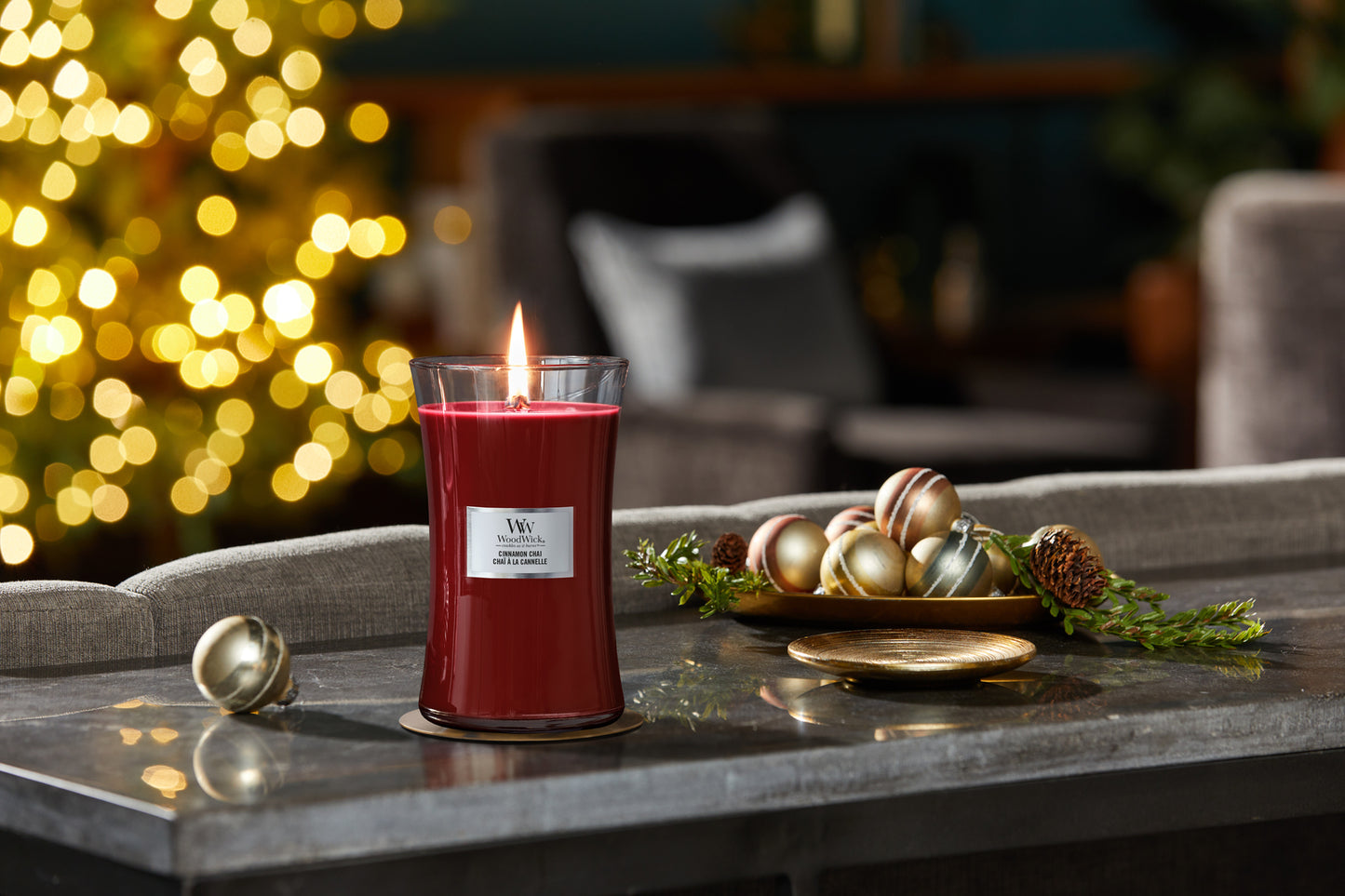 WoodWick Cinnamon Chai Candle | ELLIPSE