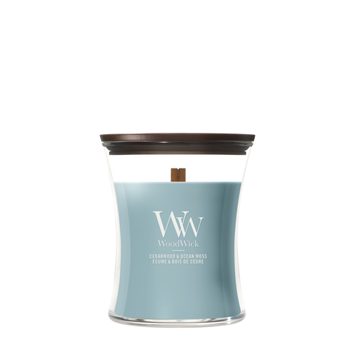 Cedarwood & Ocean Moss geurkaars van WoodWick
