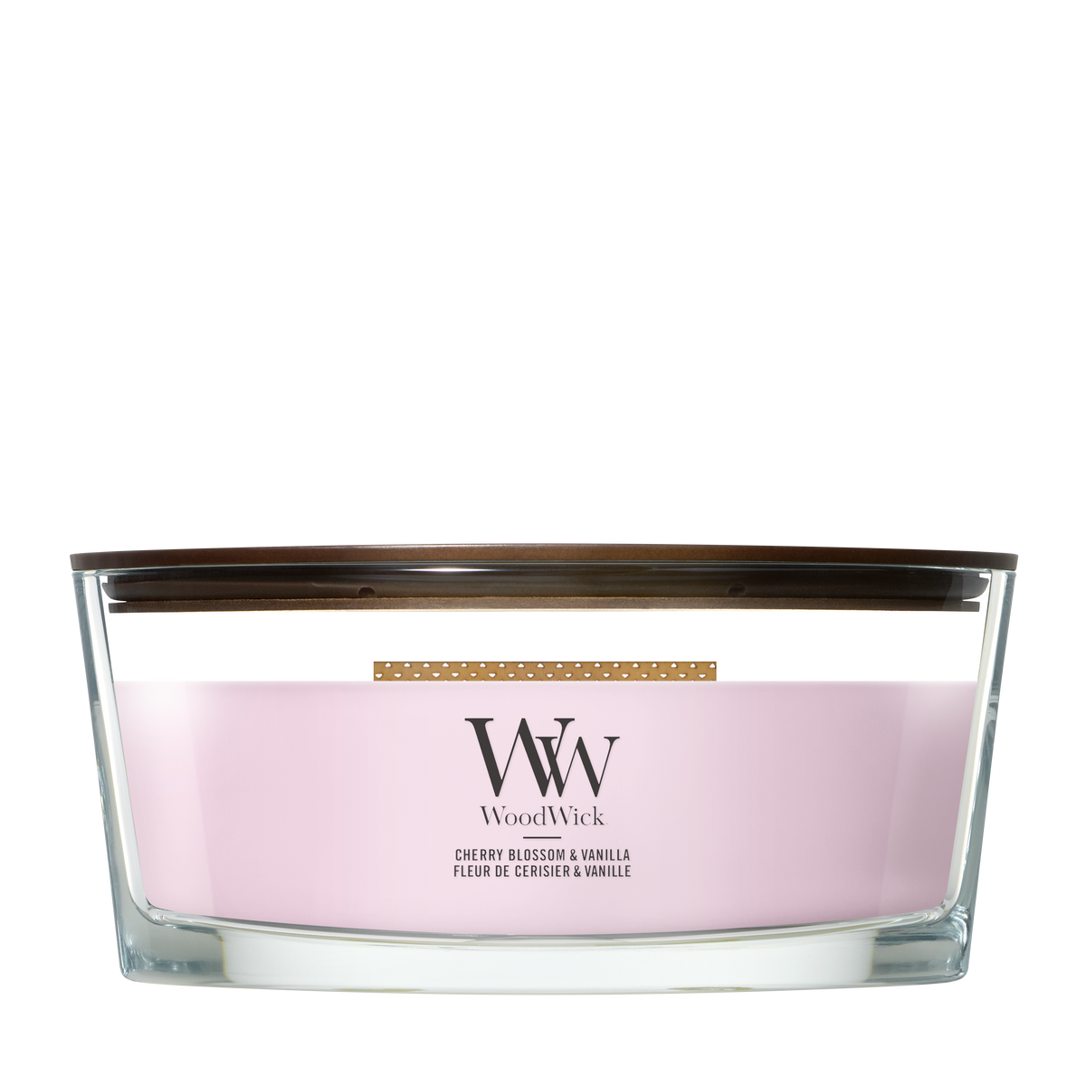 WoodWick Cherry Blossom & Vanilla geurkaars Ellipse