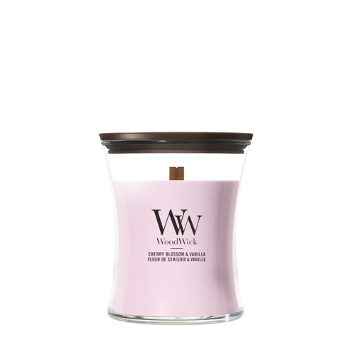 Cherry Blossom & Vanilla geurkaars van WoodWick