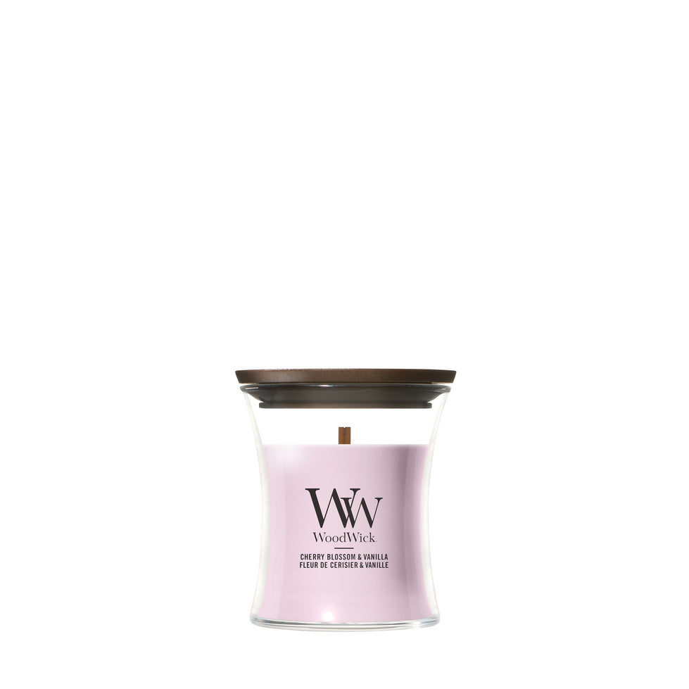 WoodWick Cherry Blossom & Vanilla geurkaars Mini