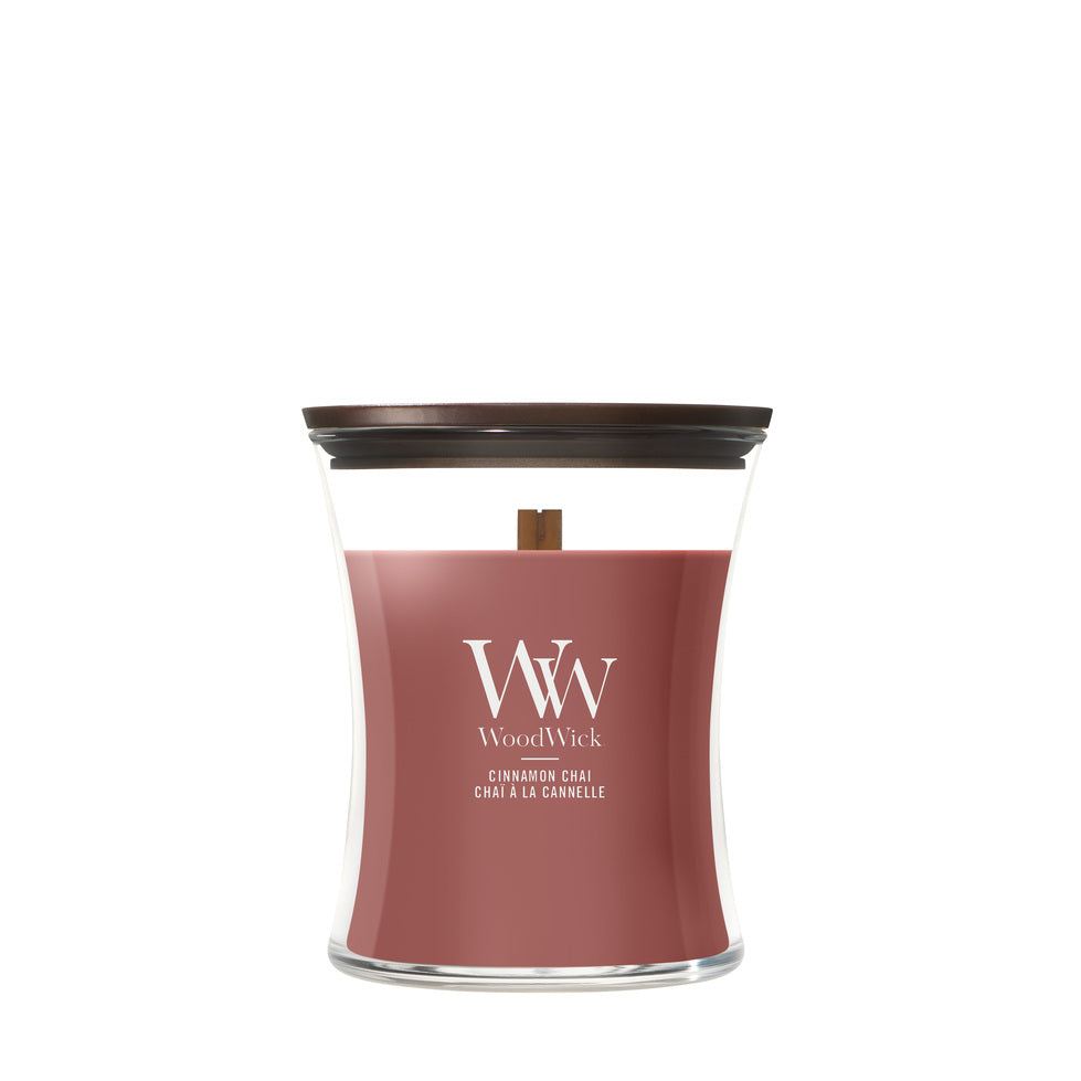 WoodWick Cinnamon Chai geurkaars Medium